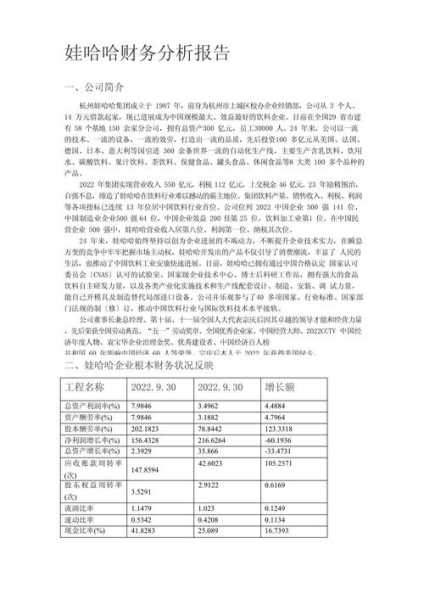 财务分析报告怎么写