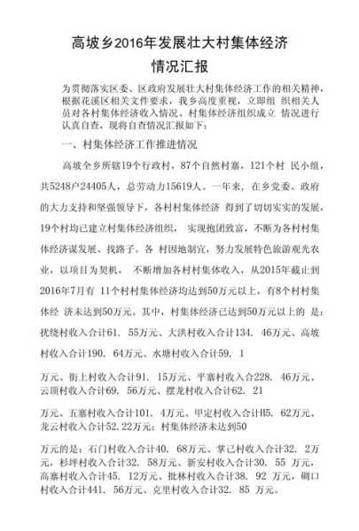 农村发展概况怎么写