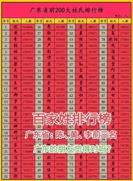 揭东区华清村姓氏排名